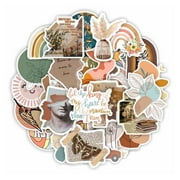 Waterproof Boho Stickers Pack, Laptop Stickers 100pcs, Aesthetic Stickers, Vinyl, Vsco, Cute Stickers for Water Bottle Computer, Bohemia Aesthetic Vintage Stickers for Adults Women Kids Teen Girls
