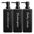 thumbnail image 1 of Dispensadores De Jabón 3pcs Accesorios Para Baño 500ml Xtellar Negro, 1 of 3