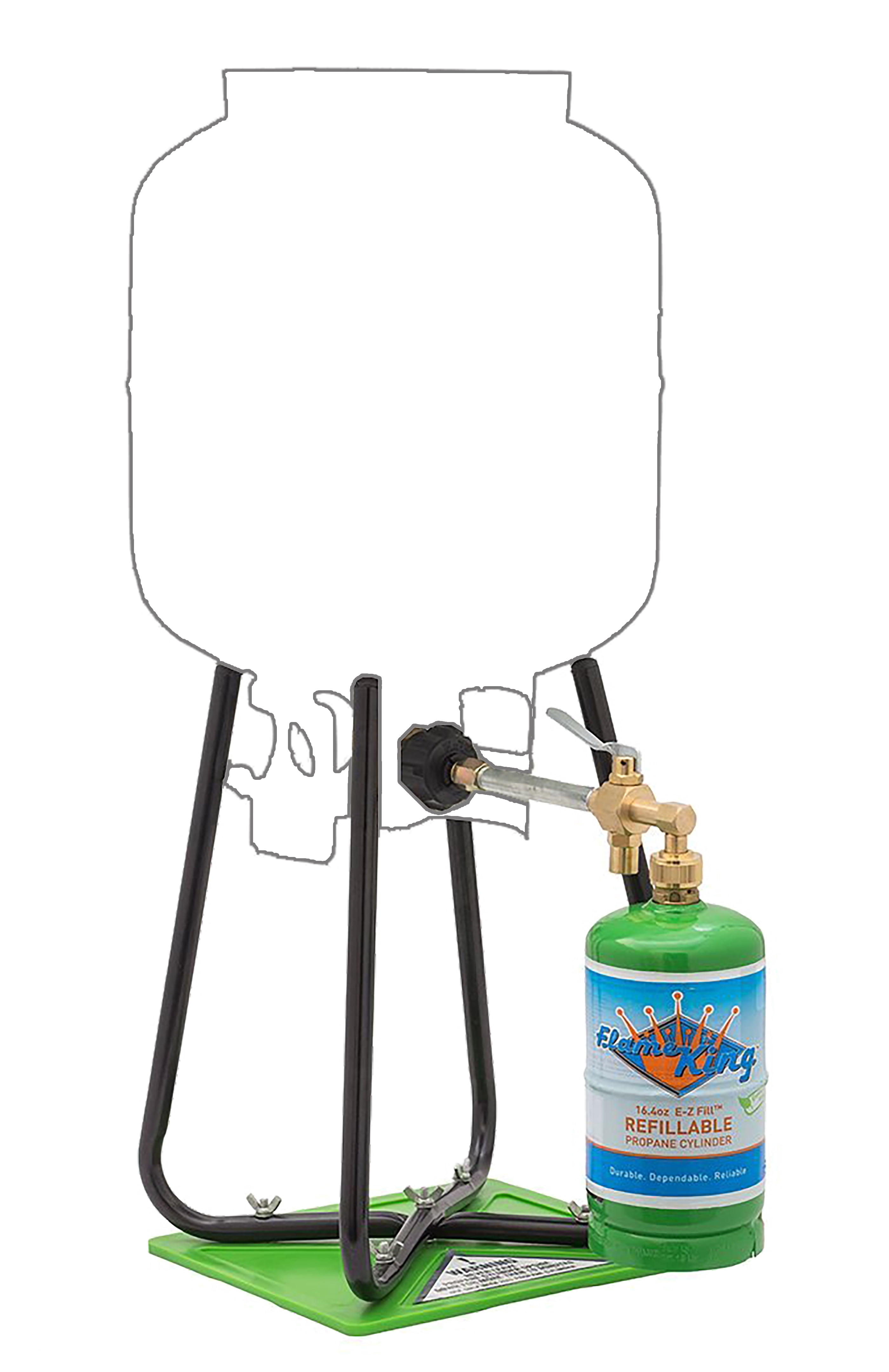 Outdoor Camping BBQ Propane Bottle Refill 1 LB Tank Cylinder Filling Adapter Kit 