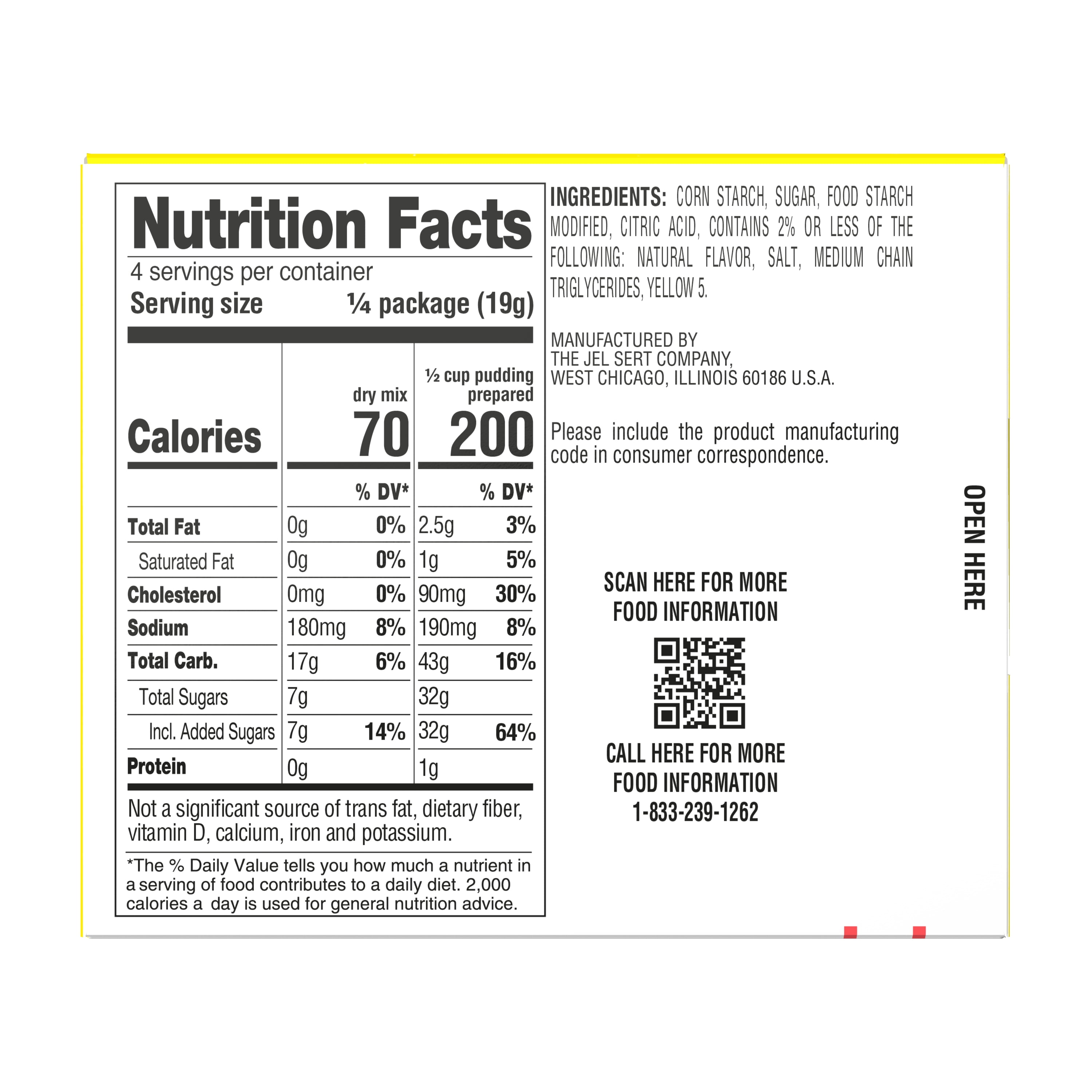 My-T-Fine Lemon Cook and Serve Pudding Mix & Pie Filling, 4 Servings, 2.75 oz Box