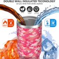 thumbnail image 3 of 30oz Handheld Travel Tumbler with Handle – Double Wall Stainless Steel Insulated Cup, Flip Straw Lid, Leak-Proof & BPA-Free for Hot and Cold Drinks – Durable Coffee & Juice Mug Pink, 3 of 7