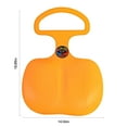 thumbnail image 3 of SHENGXINY Ski Board Clearance 2024 New Portable Skiing Board Plastic For Winter Skiing, Durable Snow Sled Board With Big Handle For Kids Adults Snow,Grass And Sand Boarding Orange A, 3 of 6