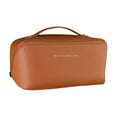 thumbnail image 3 of High Pillow Makeup Bag Portable Large Capacity Travel Wash Storage Bag,Yellow Leather Storage Bag, 3 of 4