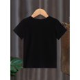 thumbnail image 3 of Boys' Summer Fashion T-Shirt, "Just a Boy Who Loves Trains" Letter Print, Creative Train Graphic, Casual Round Neck, Stretch Cotton, Kids Cute Short Sleeve Top, Regular Fit, for Children, 3 of 6