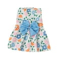 thumbnail image 3 of Pet Dog Floral Dress Breathable Bow Design Pullover Costumes Dress Pet T2V3, 3 of 8