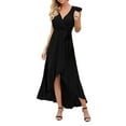 thumbnail image 2 of Vedolay Women's Summer Dresses Womens Summer Short Sleeve Casual Dresses Loose Fit Swing Dress Winter Hide Belly with Pockets,Black XXL, 2 of 5