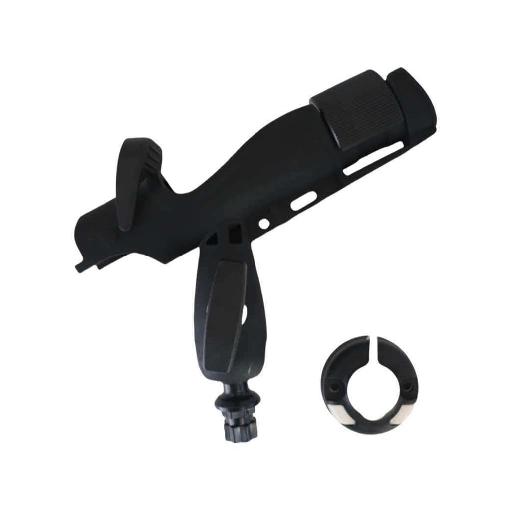 Sturdy Boat Fishing Rod Stand Built Of Hard Plastic With Non Slip Base And Quick Release Fasteners