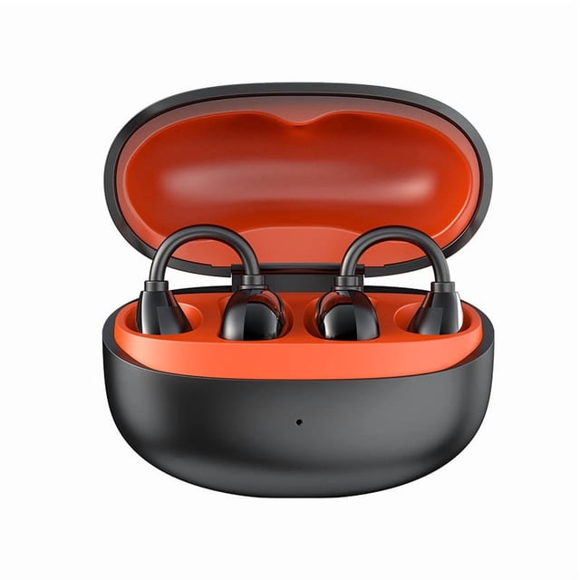 Open Ear Bluetooth Headphones Clip On Wireless, Low Latency Gaming Mode with Spatial Audio, 8H Playtime, Noise Cancelling Mic for Calls, Translation Feature, Lightweight Comfortable for All Day Use