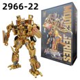 thumbnail image 3 of Figura de acción de Optimus Prime de oro de 28 cm, robot transformable, juguete de aleación parcial, camión, coche, regalo de Navidad para niño, 3 of 5