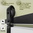 thumbnail image 6 of 40" X 84" Paintable Frosted Glass Bi-Fold Sliding Barn Door, Pre-Assembled Solid Core Panel Bifold Barn Door With Hardware Kit Included, Water-Resistant Primed White Finish, Effective Sound Reduction, 6 of 7