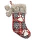 thumbnail image 1 of La pata del perro de la Navidad de las ventas directas de la fábrica pega los calcetines de Navidad de las decoraciones de los colgantes del árbol de navidad, 1 of 4