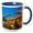 Blue/White, variant on 3drose, Usa, Utah. Landscape Arch Near the Devils Garden in Arches Np., 11oz Two-tone Red Mug