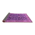 thumbnail image 2 of Ahgly Company Indoor Round Oriental Purple Industrial Area Rugs, 4' Round, 2 of 4