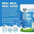 thumbnail image 3 of Healthier Comforts Organic Whole IEF31 Milk Powder | Certified USDA Organic | Kosher, Gluten Free, Non-GMO Dry Powder Whole Milk | Dried Milk w/Resealable Packaging, Shelf Stable Milk 7oz, 3 of 3