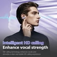 thumbnail image 2 of Audífonos con Clip Bluetooth 5.4, Audífonos de Oído Abierto Inalámbricos con Micrófono, Comodidad Ligera, Audífonos Bluetooth Compatibles con Oído Pequeño, Audífonos Deportivos 60H, Audífonos con Can, 2 of 9