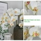 thumbnail image 4 of Flores artificiales de Phalaenopsis Hin-Oco con hojas, 5 unidades, blancas, 4 of 7
