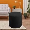 thumbnail image 3 of Ottoman Slipcover with Elastic Bottom Machine Washable for Black, 3 of 7