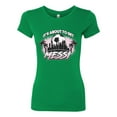 thumbnail image 2 of Wild Bobby It's About To Get Miami Soccer Skyline Sports Women Slim Fit Junior Tee, Kelly, Medium, 2 of 5
