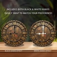 thumbnail image 2 of Vintage Antique Wall Clock Decorative Home Art Piece 10-Inch Silent Wooden Wall Clock, Battery Operated (AA Batteries Not Included), Artistic Home Decor, 2 of 8
