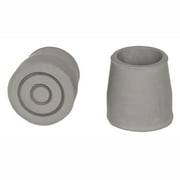 PCP Replacement Walker Tips (Pair), Grey, 1.25 Inch Diameter