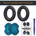 thumbnail image 2 of SOULWIT Protein Leather Earpads Cushions for Bose Headphones, Replacement Ear Pads for Bose QuietComfort 15 QC15 QC25 QC2 QC35/Ae2 Ae2i Ae2w/SoundTrue & SoundLink Around-Ear Series - Black&Blue, 2 of 9
