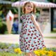 thumbnail image 5 of Balery Flowers and Lady Bugs Camisón de princesa para niñas, pijama de algodón con mangas abullonadas, suave y bonito.-X-Large, 5 of 6