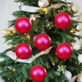 thumbnail image 5 of 1pc Red Christmas Tree Ornament - 5.9 Inch Matte Hanging Pendant for Holiday Window and Tree Layout, 5 of 7