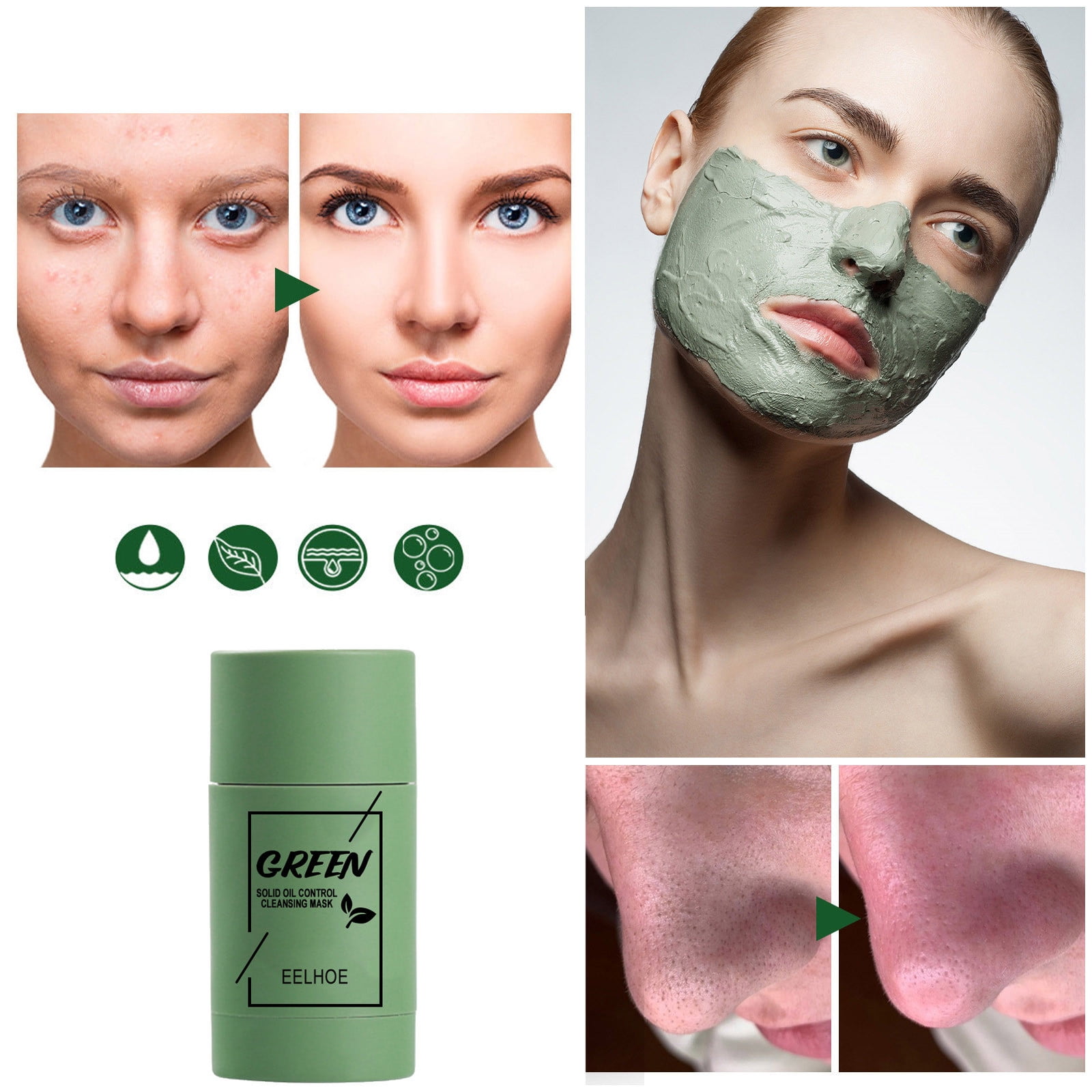 ON SALE! Loyerfyivos Green Tea Stick Mask, Cleansing Clay, Purifying