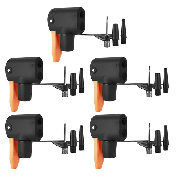Adaptador de boquilla Conector adaptador de manguera de boquilla de bomba de bicicleta de doble cabeza de 5 uds para convertidor de válvula Schrader Presta Abanopi Adaptador de boquilla