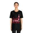 thumbnail image 3 of Love Stinks Let's Drink Valentine Day Unisex Jersey Short Sleeve T-Shirt, 3 of 4