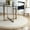 White, variant on Natural Jute Rug Round Avgari Creation Handmade Area Rug Rug for Home Decor (12 Feet Round (144x144 Inches), Orange + Beige Border)