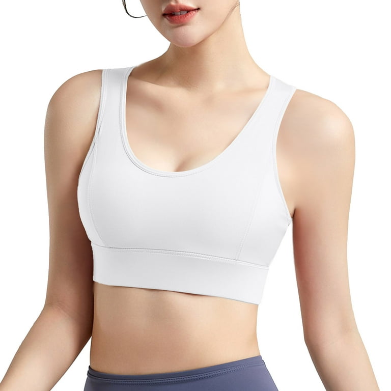 Tops for Women Plus Size Women's Sports Underwear Women's Shockproof  Running Small Chest Push Up Fitness Yoga Vest Thin No Steel Ring Beautiful  Back Bra Compression Shirt Women Plus Size : 