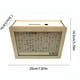 thumbnail image 3 of Caja de dinero de madera con mostrador - Caja de almacenamiento de efectivo de gran capacidad para objetivos de ahorro - Caja de ahorro portátil, 3 of 3