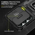 thumbnail image 4 of TJS for Samsung Galaxy A26 Phone Case, [Military Grade] Metal Ring Holder Magnetic Support Kickstand with Camera Lens Cover for Samsung A26 (Rose Gold), 4 of 6