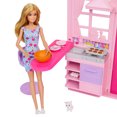 thumbnail image 4 of Barbie Weekend Escape House, Dollhouse Playset with 10 Accessories, 4 Play Areas & Kitten, 4 of 7