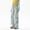 Light Blue, variant on Women Cargo Pants Wide Leg Pants Elastic Waisted Drawstring Parachute Hiking Pants with Zipper Pockets Baggy Pants for Outdoor Travel