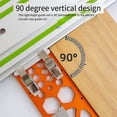 thumbnail image 4 of 90-Degree Square Right-Angle Guide Rail 340MM Electric Circular Saw Rail Aluminum Alloy Carpenter Angle Tool, 4 of 5