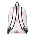 thumbnail image 3 of Pioneer Flower Floral Print Pattern Backpack for School, Cute School Bag with Adjustable Shoulder Straps and Padded Back, 15.7"x11.8"x5.5", 3 of 5