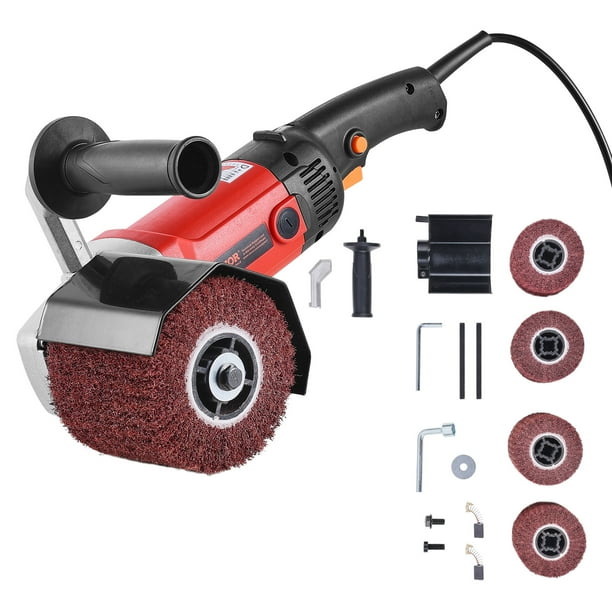 Pulidora de metales electrica VEVOR de 1200 W y 6 velocidades, 4 ruedas