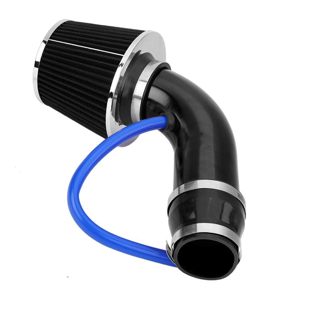 Car Cold Air Intake Filter Pipe Hose System Alumimum Induction Kit Black
