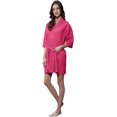 thumbnail image 1 of Turquaz Linen Lightweight Knee Length Waffle Kimono Bridesmaids Spa Robe, 1 of 3
