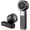 Dark Black  Small, variant on Portable Handheld Turbo Fan - Foldable Mini Fan with Air Turbo Tech, 1-199 Speed Adjustment, 20H Runtime, LED Display, Battery-Powered for Indoor/Outdoor Use
