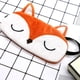 thumbnail image 5 of Antifaz para dormir, antifaz de felpa, antifaz para dormir de viaje, supersuave y divertido, adecuado para niños, niñas y adultos (Zorro naranja) Fokelyi DLM636, 5 of 6