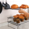 thumbnail image 5 of JingChun Clearance Under $2.00 Cooling Rack for Baking 3 Tiers, Cookie Cooling Wire Rack Stackable Collapsible Nonstick, Stainless Steel Baking Cooking Cooling Racks with Optimum Air Flow, 5 of 9