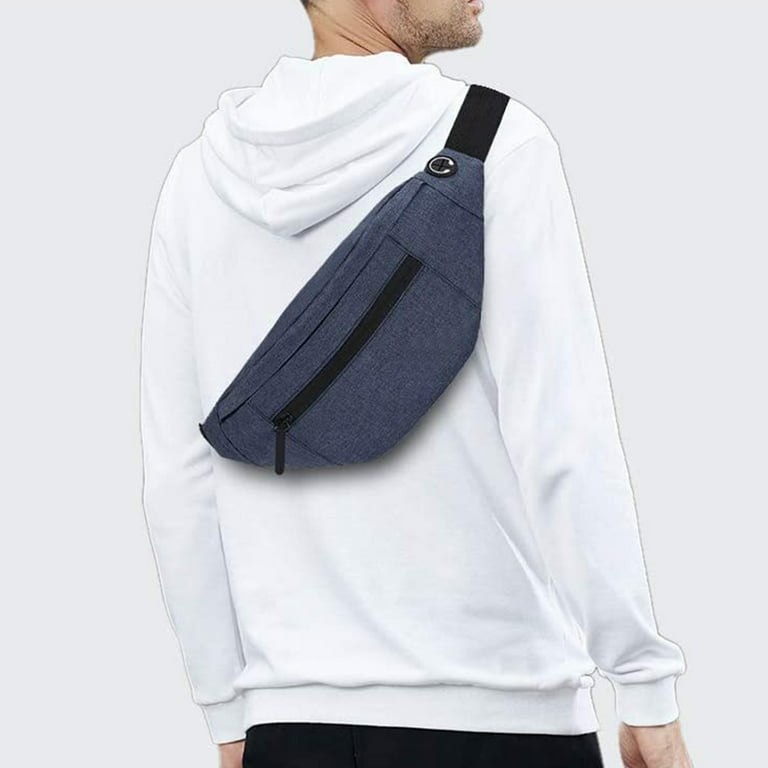 Large 3 zipper large capacity waist bag stall cashier bag sports running chest bag mobile phone parts storage bag for Enjoy Sports Festival Workout