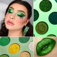 thumbnail image 3 of Green Eyeshadow Palette 15 Shades Highly Pigmented, Afflano Matte Shimmer Glitter Eyeshadow Waterproof Professional Makeup Palette, 3 of 6