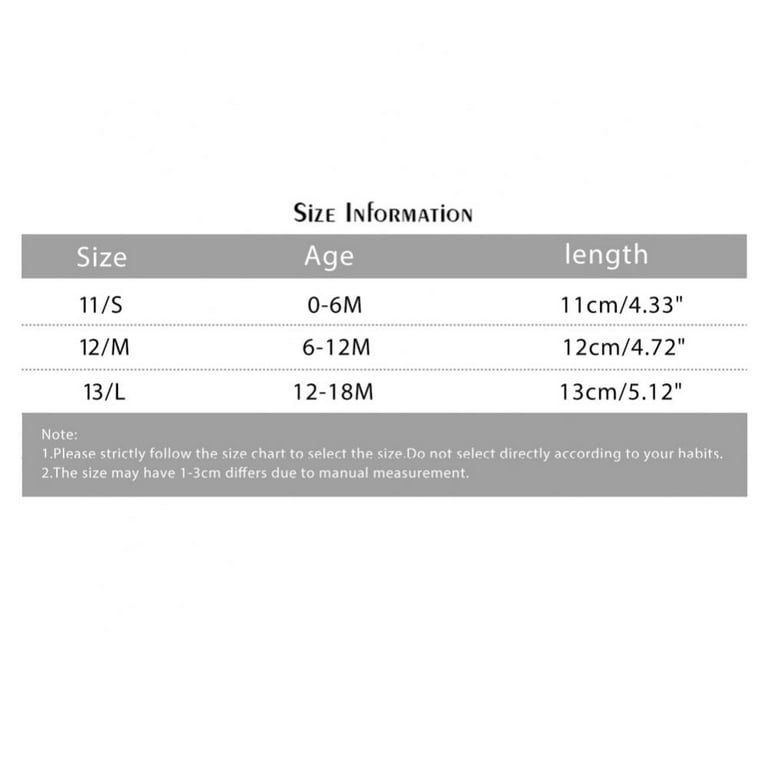 North face infant store size chart