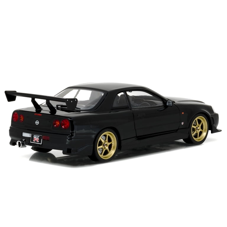 1999 Nissan Skyline GT-R (R34) Black 1/18 Diecast Model Car by
