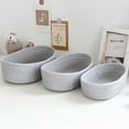 thumbnail image 7 of Cotton Rope Woven Storage Basket, Large Storage Basket, Nursery Baskets,Under Shelf Basket for Baby Toys Clothes Gray S, 7 of 7