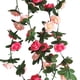 thumbnail image 1 of Hot6sl Ofertas y Liquidaciones Guirnalda de Flores Rosas Falsas Flores Artificiales Rosas Colgantes Hiedra Cesta Colgante, 1 of 1